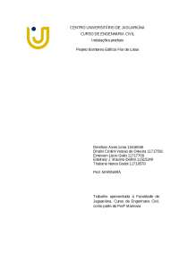 Trabalhos Engenharia Civil na Univ. Jaguariúna: Projeto Bombeiro Ed. Flor de Lotus