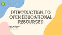 Introduction to Open Educational Resources - Docsity