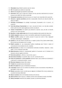 Vocabulario economía primerizo - Docsity