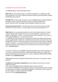 Esercitazioni esame di Tecniche di ricerca sociale e di mercato 1