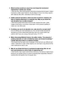 Critical Thinkin Answers