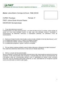 Prova Neuropsicologia - Luria
