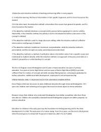 K-12 Education: Strengthening Early Childhood and Preparing Filipino Students