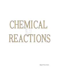 Types of chemical reactions | Lecture notes Chemistry | Docsity