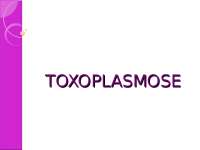 apresentação de toxoplasmose