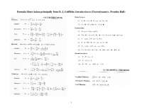 Sol formula sheet - Docsity