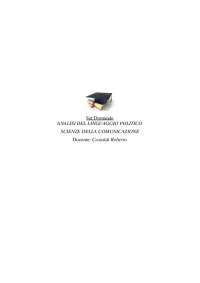 Paniere COMPLETO (aperte e chiuse) analisi del linguaggio politico prof. Castaldi ecampus