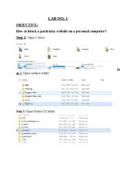 Personal computer lab work - Docsity