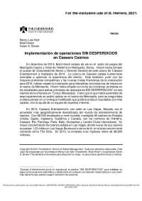 Implementación de Operaciones SIN DESPERDICIOS en Caesars Casinos: Un Estudio de Caso