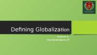 THE CONTEMPORARY WORLD LESSON 1 DEFINING GLOBALIZATION