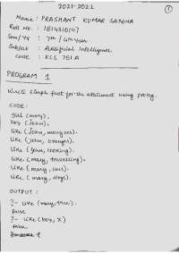 Artificial intelligence lab file