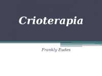 Crioterapia / terapia com gelo