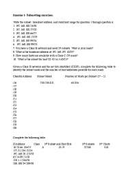 Networking Management system About Subnetting