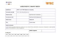 Assignment 2 - 1619, Assignments for Networking