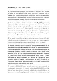 La confiabilidad y validez de los tests: una revisión