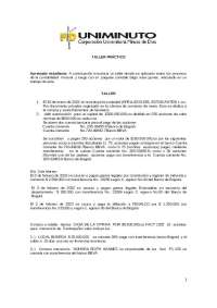 Taller práctica I, Fundamentos