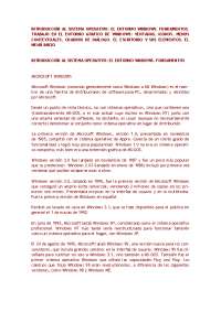 Introducción al sistema operativo window - Docsity