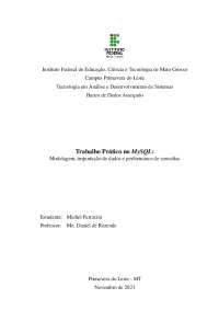 Trabalho Prático no MySQL: Modelagem, importação de dados e performance de consultas