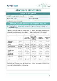 Atividade individual Orçamento e controle FGV
