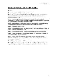 Apuntes derecho de la union europea - Docsity