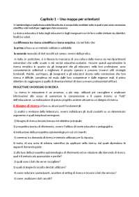 Riassunto libro metodi per la ricerca educativa mortari e ghirotto
