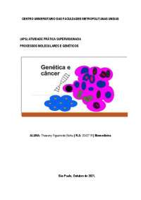 APS Genética e Câncer.