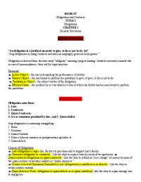 Law on Obligations and  Contracts in the  Philippines