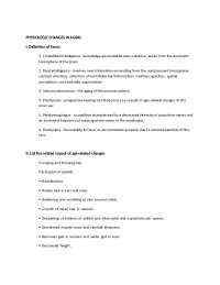 Physiological Changes in Aging: Impact on Body Systems and Appearance