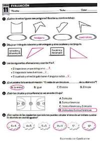 Evaluacion Matematicas 3º primaria unidad 11 SM | Exámenes de ...