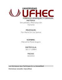 Hormonas y Sexualidad Humana: Regulación y Funcionamiento