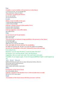 Grammatica Di Inglese Livello Base Docsity