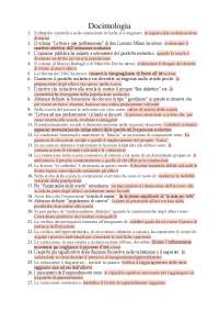 Domande e risposte della materia DOCIMOLOGIA - Docsity