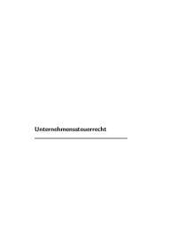 Unternehmenssteuerrecht Zusammenfassung