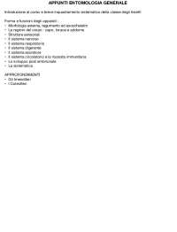 Biologia degli Insetti: Anatomia, Fisiologia e Ecologia - Prof. Casartelli