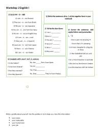 Ejercicios de inglés - Docsity