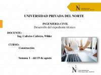 Desarrollo del Expediente Técnico en Ingeniería Civil: Guía para la Construcción de Obras