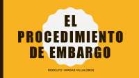 Procedimiento de Embargo: Retención Judicial de Bienes