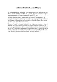 Conferencia mormones derecho a la libertad religiosa