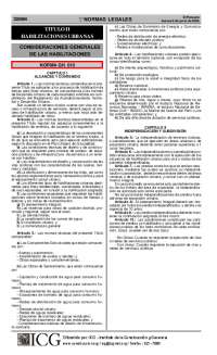 Normas Legales para la Habilitación Urbana: Descripción y Contenido