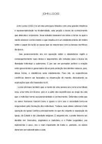 John Locke e ideais - contrato social