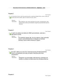 RELACOES ETNICO-RACIAIS E AFRODESCENDENCIA TELEAULA I AVA