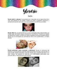 glosario FACIES DE LA ENFERMEDAD