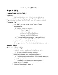 Forensic Biology Exam 1 Material