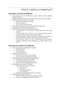 Tema 1 resumen Introducción al marketing y la comunicación de la ...