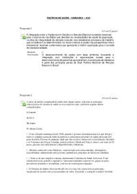 politicas da saude  AVA