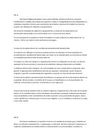 Normas Reguladoras para Segurança no Trabalho: NR 12 e NR 35