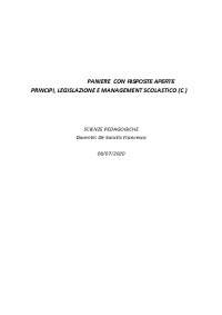 Aperte PRINCIPI LEGISLAZIONE E MANAGEMENT SCOLASTICO (C) De Sanctis Francesco 2023 2024