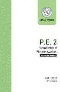 Fundamentals of Rhythmic Activities Self-Learning Module 2