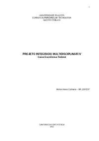 PIM IV GESTÃO PÚBLICA UNIP