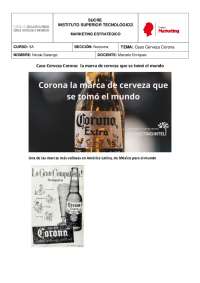 caso empresarial de la empresa Cerveza Corona